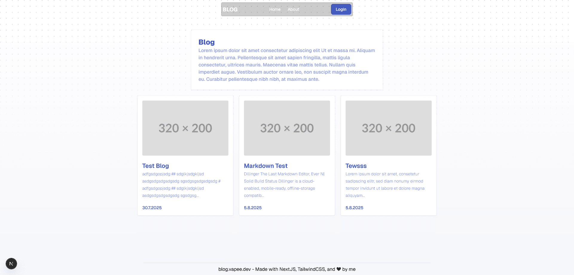 Blog Page preview